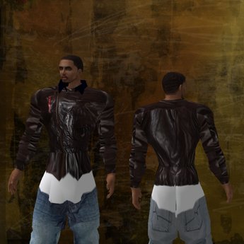 Second Life Marketplace - Brown Leather Jacket